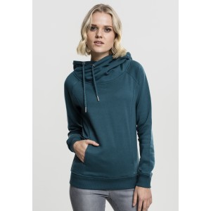 Ladies Raglan High Neck Hoody