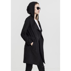 Ladies Imitation Suede Parka