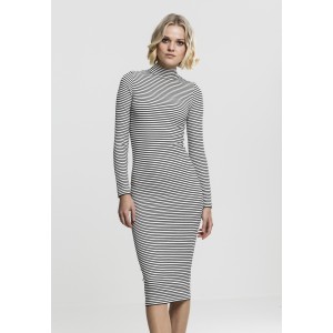 Ladies Striped Turtleneck...