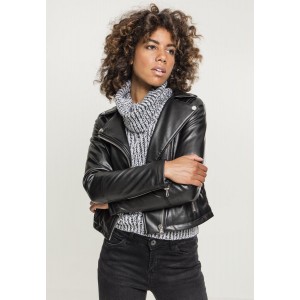 Ladies Faux Leather Biker...