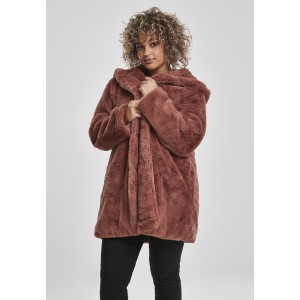 Ladies Hooded Teddy Coat