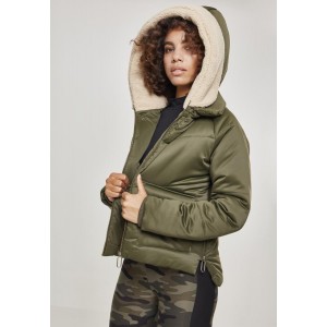 Ladies Sherpa Hooded Jacket