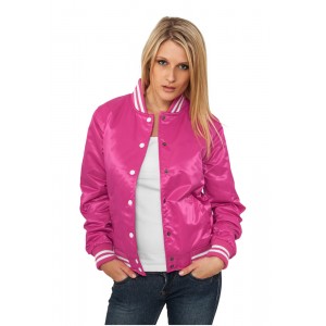 Ladies Shiny College Jacket