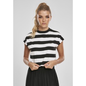 Ladies Stripe Short Tee