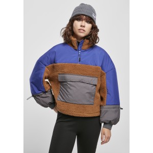 Ladies Sherpa 3-Tone Pull...