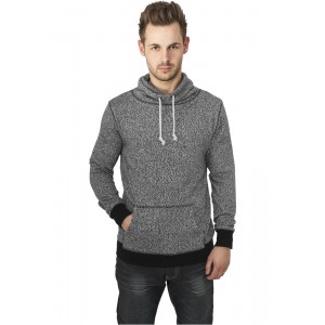 Melange High Neck Knitted Crew