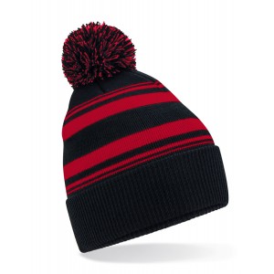 Striped Fan Beanie