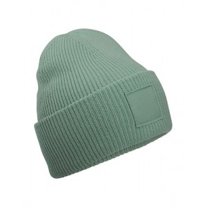 Deep Cuffed Tonal Patch Beanie