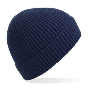 Engineered Knit Ribbed Beanie