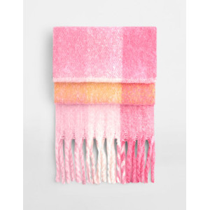 Fluffy Check Scarf