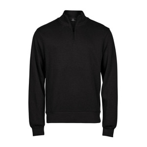 Ribbed Interlock Half Zip