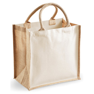 Printers Midi Jute Bag