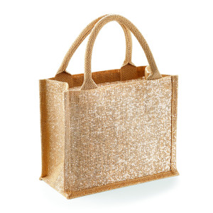 Shimmer Jute Mini Gift Bag