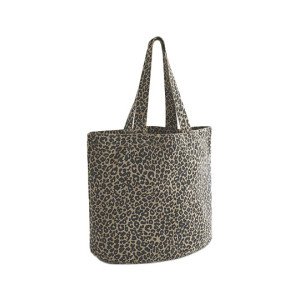 Leopard Print Canvas Shopper