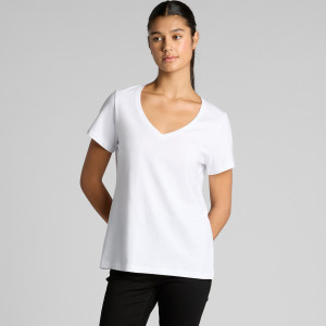 Wo's Maple V Neck Tee | 4023