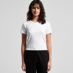 Wo's Organic Rib Baby Tee |...