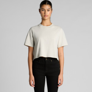 Wo's Heavy Faded Crop Tee |...